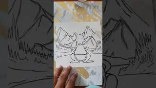 Kangaroo (coloring page EP1) #coloringpages #watercolor #waterpainting #color #kangaroo  #lunascraft