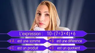 Détermine la NATURE D'UNE EXPRESSION numérique