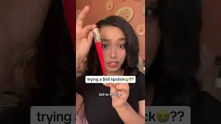 TRYING A $60 LIPSTICK 😭😭??! LOUBOUTIN #makeup #shorts #lipstick