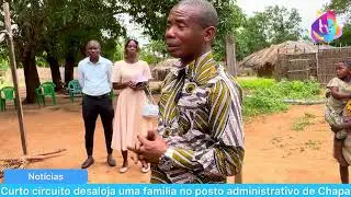 Um incêndio causa danos em uma casa no posto administrativo de Chapa