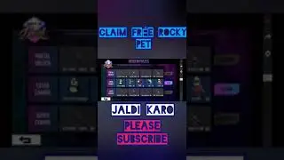 FREE ROCKY PET JALDI CLAIM KARO #freefire #shorts