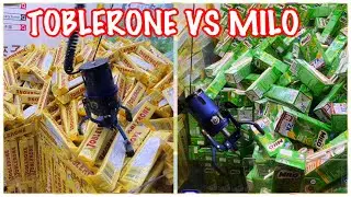 TOBLERONE VS MILO ( NO CUT NO EDIT ) CLAW MACHINE , 夾娃娃