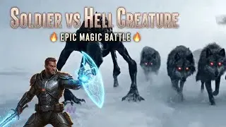 Soldier vs Hell Creature ⚔️🔥 #Shorts #VFX #EpicBattle