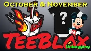 TeeBlox Opening :: October & November 2016 :: Monthly Random Licensed T-Shirts