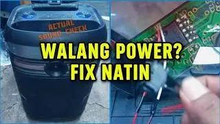 Mass 12 inch speaker: JBK-12101 Umilaw lang ang RGB lights Pero walang Power
