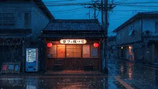 Midnight Neon Lofi - Lantern Glow & Rainy Alley ☔ Late Night Chillhop