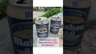 DIY Como tirar a Tampa da lata de aluminio