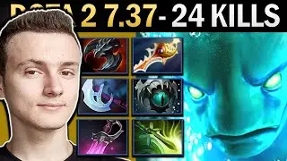 Morphling Gameplay Miracle with Rapier and 24 Kills - Dota 2 7.37