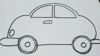 How To draw Toyota Corolla 🚗// Car drawing step by step