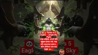 🐼🔥 Panda vs 5 Eagles &ndash; Jungle Sky Fight! #shorts #shortvideo #trending #trendingshorts #viral #funny