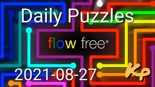 Flow Free - Daily Puzzles - 2021-08-27 - August 27th 2021