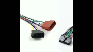 Fil d'autoradio SFP 20 broches, connecteur de c&acirc;blage audio CD, c&acirc;ble ISO fendu femelle