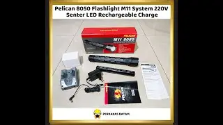 Pelican 8050 Flashlight M11 System 220V Senter LED Rechargeable Charge