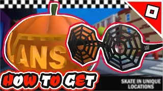 How to get the Vans Pumpkin Head and the Vans Spider Web Sunglasses in Roblox Vans World