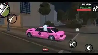 pink police car took me in GTA SA