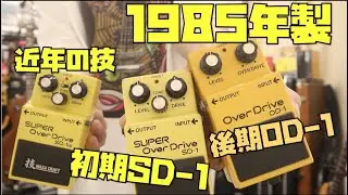 BOSS後期OD-1と初期SD-1は同じ説は本当なの??1985年製OD1とSD-1を鳴らし比べ!!&現在のSD-1Wとの違いも！Presented by チバカン楽器