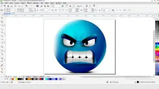 Coreldraw beginners tutorial, graphics design, 3D emoji graphics design, logo design