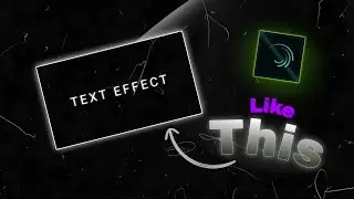 HOW TO MAKE SPACING TEXT EFFECT / In Alight Motion || Tutorial video