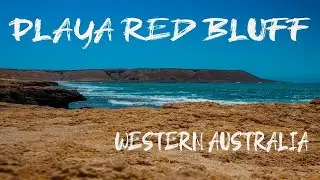 Increible Playa en Australia  (Red Bluff) Rocas, Playa y Monumento