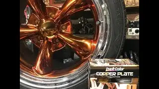 Using copper plate spray paint on rims