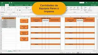 Fixture – Programación de Torneos (Cantidades Pares e Impares)