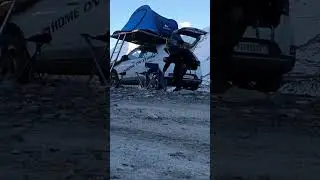 INDIA'S FIRST HYUNDAI VENUE WITH ROOFTOP TENT ⛺️⛺️ #shortsviral #automobile #hyundaivenue #camping