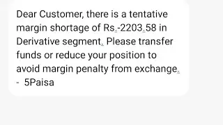 5paisa Margin Shortage By My Mistake , Live Square Off My Position To Avoid Penalty #5paisa #shorts