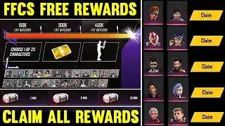 FFCS LIVE WATCHING REWARDS|FFCS FREE REWARDS|FFCS EVENT IN FREE FIRE| EMOTE,CHARACTERS,LEVEL 8 CARD🤯