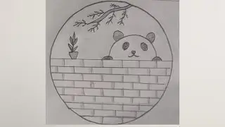 Cute Panda Drawing 🐼 | Easy Drawing | Simple drawing | Step by Step | Drawing for kids 