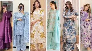   60+Very Stylish All Over Printed Dress Designs For Winter 2026 Khaddar Dress Designing Ideas