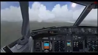 FSX Landing at UIBB/Bratsk on Boeing 737-900