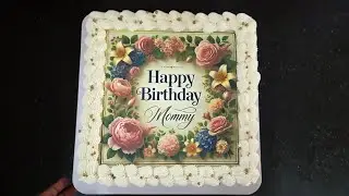 Egg Less Sugar Free Butter Cream Cake | 3D photo print Cake #photoprint #IBCA