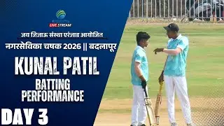 Kunal Patil Batting Performance || Nagarsevika Chashak 2026 || Badlapur