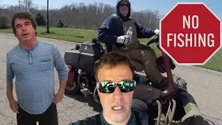 Another Nice Karen!!! Guy On A Lawn Mower Confronts Me While Fishing!