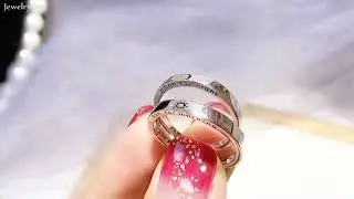 JewelryEva Moon and Sun Ring Set for Couples