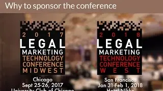 Why sponsor the Legal Marketing Technology Conference?