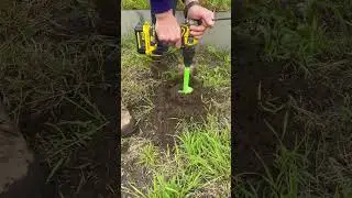 Stanley drill work smart not hard ground drill allotment plot