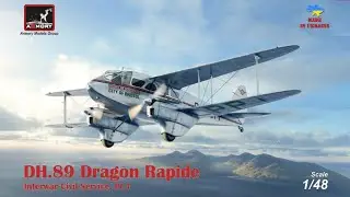 Unboxing ARMORY AR-48005 1/48 DH.89 Dragon Rapide Short Haul Airliner Interwar Service PT.1