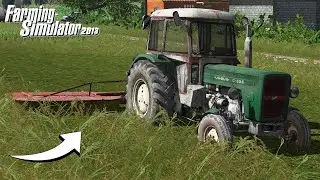Koszenie Trawy Kosiarka Rotacyjna + Ursus C355  - Polska Wieś - Farming Simulator 13 FS13