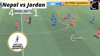Nepal vs Jordan 4-1 AFC U17 Women's Asian Cup Qualification Highlights.
