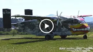 Short SC7 Skyvan - Pink Aviation Services OE-FDN - takeoff at Altenstadt Army Airfield