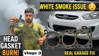  Hyundai Xcent White Smoke 🔥 | Head Gasket Burn का असली कारण और आसान समाधान /Abbas technology vloge3