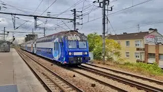 🇨🇵 Sartrouville SNCF |  Transilien Ligne N BB27318 Et VB2N 7T, Train TER of Euro Express