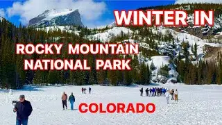 WINTER IN THE ROCKIES | RMNP | BEAR LAKE ROAD | COLORADO | 4k | FROZEN LAKE | ROAD TRIP | #colorado