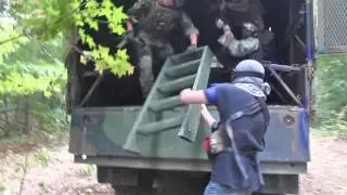 MILSIM Deuce And A Half Exfil! - Viperville Airsoft Field Action Footage - 9/27/15
