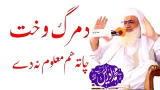 Maulana Muhammad Idrees - Da Marg Wakht Chat Hum Malom Na De