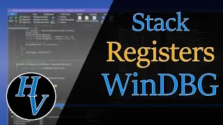 How Stack registers work within WinDBG. An explanation of the Base and Stack Pointer registers