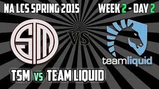 TSM vs Team Liquid - Highlights - S5 NA LCS Spring Split 2015 - W2 D2