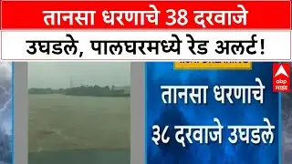 Tansa Dam gates opened | पालघरमध्ये तानसा धरणाचे 38 दरवाजे उघडले, Red Alert जारी