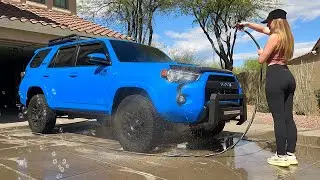 Мойка и защита маминого 4Runner TRD Pro!!
